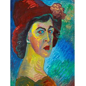 Fine Art Prints Werefkin Marianne Von Selfportrait I ungerahmter Wandkunstdruck, Poster, Heimdekoration, Premium Fine Art Prints Werefkin Marianne Von Selfportrait I ungerahmter Wandkunstdruck, Poster, Heimdekoration, Premium