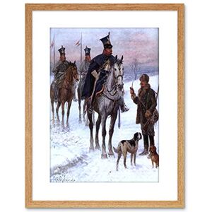 Wee Blue Coo 9x7 '' PAINTING CHELMINSKI DUCHY CAVALRY NAPOLEONIC WAR FRAMED ART PRINT F97X671 Wee Blue Coo 9x7 '' PAINTING CHELMINSKI DUCHY CAVALRY NAPOLEONIC WAR FRAMED ART PRINT F97X671