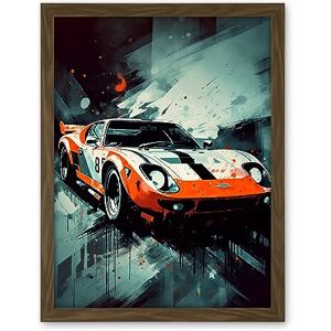 Artery8 Sports Car Racing Oil Painting Sports Supercar Driving Orange Gift for Him Artwork Framed Wall Art Print 18X24 Inch Artery8 Sports Car Racing Oil Painting Sports Supercar Driving Orange Gift for Him Artwork Framed Wall Art Print 18X24 Inch