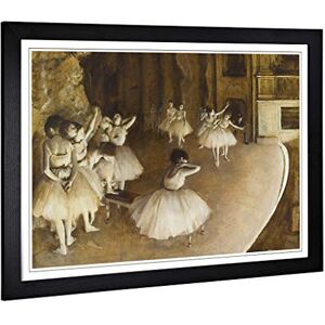 Big Box Art Framed Print of Edgar Degas Ballet Rehersal on Stage Design Wall Art Picture Home Decor for Kitchen, Living Room, Bedroom, Hallway, Black, A2 / 24.5x18 Inch / 62x45cm Big Box Art Framed Print of Edgar Degas Ballet Rehersal on Stage Design Wall Art Picture Home Decor for Kitchen, Living Room, Bedroom, Hallway, Black, A2 / 24.5x18 Inch / 62x45cm