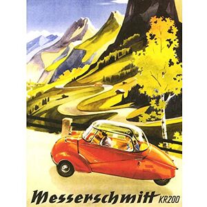 Wee Blue Coo Advert Car Automobile Messerschmitt Kr200 Bubble Germany Art Print Poster Wall Decor 12X16 Inch Wee Blue Coo Advert Car Automobile Messerschmitt Kr200 Bubble Germany Art Print Poster Wall Decor 12X16 Inch