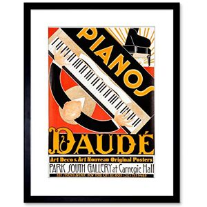 Wee Blue Coo 9x7 '' VINTAGE ADVERT STYLE DECO PIANO DAUDE MUSIC NEW FRAMED ART PRINT F97X1655 Wee Blue Coo 9x7 '' VINTAGE ADVERT STYLE DECO PIANO DAUDE MUSIC NEW FRAMED ART PRINT F97X1655