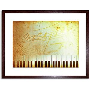 Wee Blue Coo PAINTING ILLUSTRATION ABSTRACT PIANO KEYBOARD MUSIC FRAMED PRINT F97X4642 Wee Blue Coo PAINTING ILLUSTRATION ABSTRACT PIANO KEYBOARD MUSIC FRAMED PRINT F97X4642