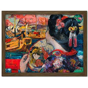 Artery8 Hornel The Balcony Yokohama 1894 Painting Artwork Framed Wall Art Print 18X24 Inch Artery8 Hornel The Balcony Yokohama 1894 Painting Artwork Framed Wall Art Print 18X24 Inch