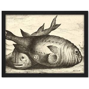 Artery8 Flamen Two Porpoises Beach Vintage Drawing Artwork Framed Wall Art Print 18X24 Inch Artery8 Flamen Two Porpoises Beach Vintage Drawing Artwork Framed Wall Art Print 18X24 Inch