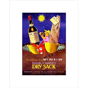 Wee Blue Coo Vintage Advert Wine Alcohol Dry Sack Sherry New Wall Art Print Wee Blue Coo Vintage Advert Wine Alcohol Dry Sack Sherry New Wall Art Print
