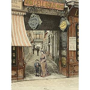 Artery8 Martial Road Paris Passage De Opera 1877 Illustration Art Print Canvas Premium Wall Decor Poster Mural Artery8 Martial Road Paris Passage De Opera 1877 Illustration Art Print Canvas Premium Wall Decor Poster Mural