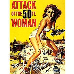 Wee Blue Coo MOVIE FILM ATTACK FIFTY FOOT WOMAN SCI FI GIANTESS USA ART POSTER PRINT 18x24 INCH LV2164 Wee Blue Coo MOVIE FILM ATTACK FIFTY FOOT WOMAN SCI FI GIANTESS USA ART POSTER PRINT 18x24 INCH LV2164