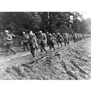 Fine Art Prints War WWII USA Japanese-American Regiment 1944 Photo Premium Wall Art Canvas Print 18X24 Inch Fine Art Prints War WWII USA Japanese-American Regiment 1944 Photo Premium Wall Art Canvas Print 18X24 Inch