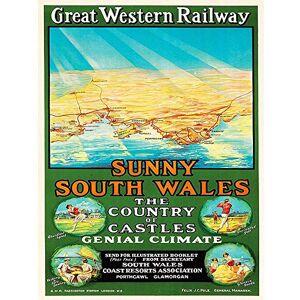 Wee Blue Coo Travel Tourism Gwr Railway Wales Sport Sun Map Art Print Poster Wall Decor 12X16 Inch Wee Blue Coo Travel Tourism Gwr Railway Wales Sport Sun Map Art Print Poster Wall Decor 12X16 Inch