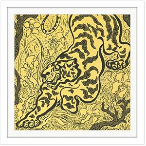 Artery8 Ranson Tiger In The Jungle Square Wooden Framed Wall Art Print Picture 16X16 Inch Artery8 Ranson Tiger In The Jungle Square Wooden Framed Wall Art Print Picture 16X16 Inch