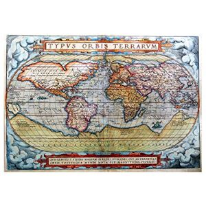 Wee Blue Coo Map Antique World Globe Continent Ocean Wall Art Print Wee Blue Coo Map Antique World Globe Continent Ocean Wall Art Print