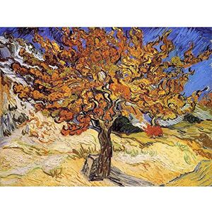 Wee Blue Coo Gogh Mulberry Tree 1889 Old Master Painting Art Print Poster Wall Decor 12X16 Inch Wee Blue Coo Gogh Mulberry Tree 1889 Old Master Painting Art Print Poster Wall Decor 12X16 Inch