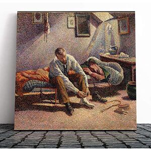 Big Box Art Canvas Print Wall Art Maximilien Luce Morning, Interior Mounted & Stretched Box Frame Picture Home Decor for Kitchen, Living Room, Bedroom, Hallway, Muli-Colour, 14x14 Inch Big Box Art Canvas Print Wall Art Maximilien Luce Morning, Interior Mounted & Stretched Box Frame Picture Home Decor for Kitchen, Living Room, Bedroom, Hallway, Muli-Colour, 14x14 Inch