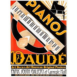 Wee Blue Coo Vintage Advert Style Deco Piano Daude Music Art Print Poster Wall Decor 12X16 Inch Wee Blue Coo Vintage Advert Style Deco Piano Daude Music Art Print Poster Wall Decor 12X16 Inch