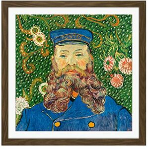 Fine Art Prints Vincent Van Gogh Portrait De Joseph Roulin Square Wooden Framed Wall Art Print Picture 16X16 Inch Fine Art Prints Vincent Van Gogh Portrait De Joseph Roulin Square Wooden Framed Wall Art Print Picture 16X16 Inch