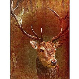 Wee Blue Coo Stag Head Vintage Style Picture Art Large Art Print Poster Wall Decor 18x24 inch Wee Blue Coo Stag Head Vintage Style Picture Art Large Art Print Poster Wall Decor 18x24 inch