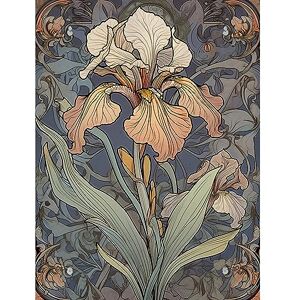 Artery8 Art Nouveau Style Iris Bloom Flower Watercolour Large Wall Art Poster Print Thick Paper 18X24 Inch Artery8 Art Nouveau Style Iris Bloom Flower Watercolour Large Wall Art Poster Print Thick Paper 18X24 Inch