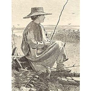 Artery8 Homer Watching Crows Woman Sitting 1868 Drawing Unframed Wall Art Print Poster Home Decor Premium Artery8 Homer Watching Crows Woman Sitting 1868 Drawing Unframed Wall Art Print Poster Home Decor Premium