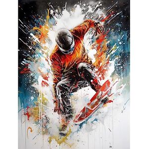Artery8 Extreme Sports Snowboarding Paint Splat Portrait Extra Large XL Wall Art Poster Print Artery8 Extreme Sports Snowboarding Paint Splat Portrait Extra Large XL Wall Art Poster Print