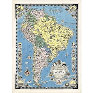 Artery8 1942 Ernest Dudley Chase Good Neighbor Map South America Unframed Wall Art Print Poster Home Decor Premium Artery8 1942 Ernest Dudley Chase Good Neighbor Map South America Unframed Wall Art Print Poster Home Decor Premium