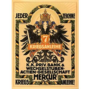 Wee Blue Coo War Wwi Austria Hungary Loan Eagle Crest Arms Art Print Poster Wall Decor 12X16 Inch Wee Blue Coo War Wwi Austria Hungary Loan Eagle Crest Arms Art Print Poster Wall Decor 12X16 Inch