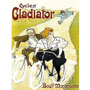Wee Blue Coo Gladiator Bicycles Paris France Sky Woman Unframed Wall Art Print Poster Home Decor Premium Wee Blue Coo Gladiator Bicycles Paris France Sky Woman Unframed Wall Art Print Poster Home Decor Premium