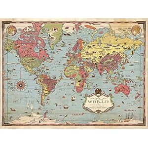 Artery8 Map Chase 1931 Mercator World Pictorial Chart Art Print Canvas Premium Wall Decor Poster Mural Artery8 Map Chase 1931 Mercator World Pictorial Chart Art Print Canvas Premium Wall Decor Poster Mural