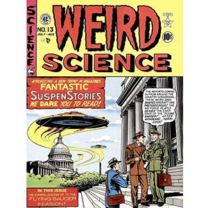 Wee Blue Coo Magazine Cover Weird Science Spaceship Sci Fi Soldier Art Print Poster Wall Decor 12X16 Inch Wee Blue Coo Magazine Cover Weird Science Spaceship Sci Fi Soldier Art Print Poster Wall Decor 12X16 Inch