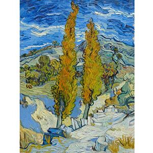Artery8 Van Gogh Poplars At Saint Remy Premium Wall Art Canvas Print 18X24 Inch Artery8 Van Gogh Poplars At Saint Remy Premium Wall Art Canvas Print 18X24 Inch