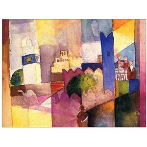 ArtPlaza Macke August-Kairouan Decorative Panel, Wood, Multi-Colour, 80 x 1.8 x 60 cm ArtPlaza Macke August-Kairouan Decorative Panel, Wood, Multi-Colour, 80 x 1.8 x 60 cm