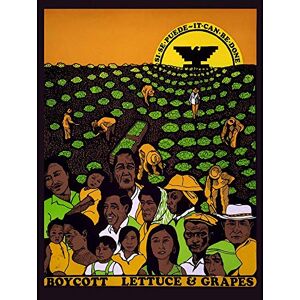 Wee Blue Coo Political United Farm Workers Grape Lettuce Boycott Art Print Poster Wall Decor 12X16 Inch Wee Blue Coo Political United Farm Workers Grape Lettuce Boycott Art Print Poster Wall Decor 12X16 Inch