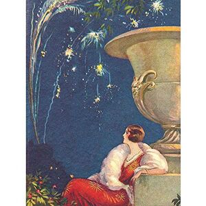 Wee Blue Coo Painting Fireworks Woman Fountain Tito Corbella Art Print Poster Wall Decor 12X16 Inch Wee Blue Coo Painting Fireworks Woman Fountain Tito Corbella Art Print Poster Wall Decor 12X16 Inch