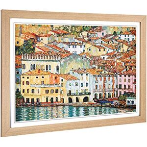 Big Box Art Framed Print of Gustav Klimt Malcena at The Gardasee 3 Design Wall Art Picture Home Decor for Kitchen, Living Room, Bedroom, Hallway, Oak, A2 / 24.5x18 Inch / 62x45cm Big Box Art Framed Print of Gustav Klimt Malcena at The Gardasee 3 Design Wall Art Picture Home Decor for Kitchen, Living Room, Bedroom, Hallway, Oak, A2 / 24.5x18 Inch / 62x45cm