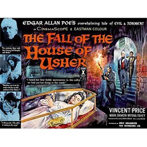 Wee Blue Coo Fall House Usher Edgar Allen Poe Horror Drama Price USA Art Print Poster Wall Decor 12X16 Inch Wee Blue Coo Fall House Usher Edgar Allen Poe Horror Drama Price USA Art Print Poster Wall Decor 12X16 Inch