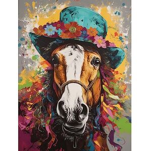 Artery8 Horse Wearing a Flower Summer Hat Multicoloured Large Wall Art Poster Print Thick Paper 18X24 Inch Artery8 Horse Wearing a Flower Summer Hat Multicoloured Large Wall Art Poster Print Thick Paper 18X24 Inch