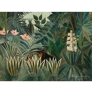 Wee Blue Coo Henri Rousseau French Equatorial Jungle Old Painting Art Print Poster Wall Decor 12X16 Inch Wee Blue Coo Henri Rousseau French Equatorial Jungle Old Painting Art Print Poster Wall Decor 12X16 Inch