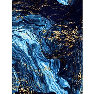 Wee Blue Coo Abstract Dark Blue Gold Pour Large Wall Art Print Canvas Premium Poster Wee Blue Coo Abstract Dark Blue Gold Pour Large Wall Art Print Canvas Premium Poster