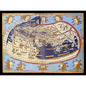 Artery8 Map Nicolas 1482 Ptolemy 2nd Century World Pictorial Large Wall Art Poster Print Thick Paper 18X24 Inch Artery8 Map Nicolas 1482 Ptolemy 2nd Century World Pictorial Large Wall Art Poster Print Thick Paper 18X24 Inch
