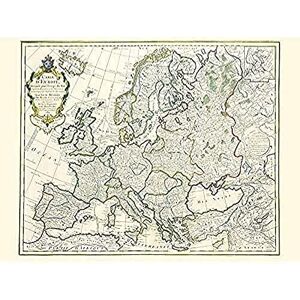 Fine Art Prints Jean Claude Dezauche Map Of Europe Unframed Wall Art Print Poster Home Decor Premium Fine Art Prints Jean Claude Dezauche Map Of Europe Unframed Wall Art Print Poster Home Decor Premium