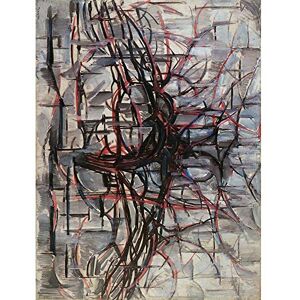 Wee Blue Coo Piet Mondrian Tree Abstract Dark Painting Art Print Poster Wall Decor 12X16 Inch Wee Blue Coo Piet Mondrian Tree Abstract Dark Painting Art Print Poster Wall Decor 12X16 Inch