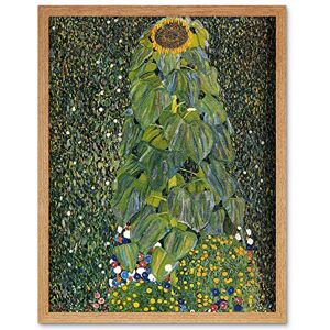 Wee Blue Coo Gustav Klimt The Sunflower 1907 Old Master Painting Art Print Framed Poster Wall Decor 12X16 Inch Wee Blue Coo Gustav Klimt The Sunflower 1907 Old Master Painting Art Print Framed Poster Wall Decor 12X16 Inch