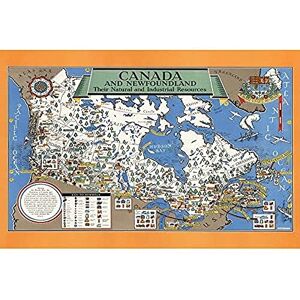 Artery8 Map Gill 1942 Canada Newfoundland Industry Art Print Canvas Premium Wall Decor Poster Mural Artery8 Map Gill 1942 Canada Newfoundland Industry Art Print Canvas Premium Wall Decor Poster Mural