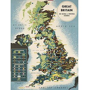Wee Blue Coo Map UK North Sea Great Britain Natural Industrial Resources Art Print Poster Wall Decor 12X16 Inch Wee Blue Coo Map UK North Sea Great Britain Natural Industrial Resources Art Print Poster Wall Decor 12X16 Inch