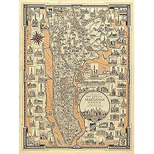 Fine Art Prints Chase 1939 Pictorial Map NY Manhattan Bronx Art Print Canvas Premium Wall Decor Poster Mural Fine Art Prints Chase 1939 Pictorial Map NY Manhattan Bronx Art Print Canvas Premium Wall Decor Poster Mural