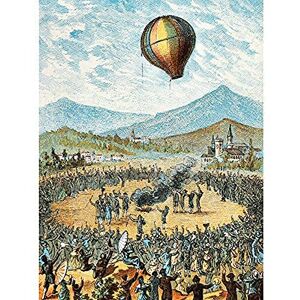 Fine Art Prints Romanet Early Balloon Flight Aerostat Test Annonay 1783 Art Print Canvas Premium Wall Decor Poster Mural Fine Art Prints Romanet Early Balloon Flight Aerostat Test Annonay 1783 Art Print Canvas Premium Wall Decor Poster Mural