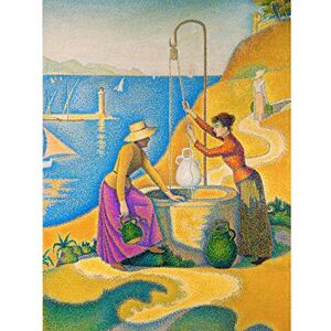 Artery8 Paul Signac Women At The Well 1892 Painting Large Wall Art Poster Print Thick Paper 18X24 Inch Artery8 Paul Signac Women At The Well 1892 Painting Large Wall Art Poster Print Thick Paper 18X24 Inch