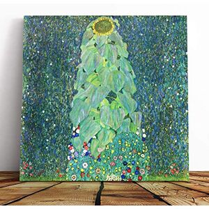 Big Box Art Canvas Print Wall Art Gustav Klimt The Sunflower Mounted and Stretched Box Frame Picture Home Decor for Kitchen, Living, Dining Room, Bedroom, Hallway, Multi-Colour, 20x20 Inch Big Box Art Canvas Print Wall Art Gustav Klimt The Sunflower Mounted and Stretched Box Frame Picture Home Decor for Kitchen, Living, Dining Room, Bedroom, Hallway, Multi-Colour, 20x20 Inch