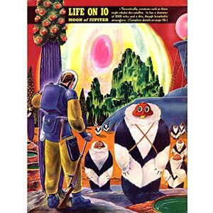 Wee Blue Coo Magazine Vintage Alien Sci Fi Jupiter Fantastic Adventures 1940 Art Print Poster Wall Decor 12X16 Inch Wee Blue Coo Magazine Vintage Alien Sci Fi Jupiter Fantastic Adventures 1940 Art Print Poster Wall Decor 12X16 Inch