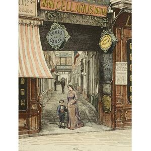 Artery8 Martial Road Paris Passage De Opera 1877 Illustration Large Wall Art Poster Print Thick Paper 18X24 Inch Artery8 Martial Road Paris Passage De Opera 1877 Illustration Large Wall Art Poster Print Thick Paper 18X24 Inch